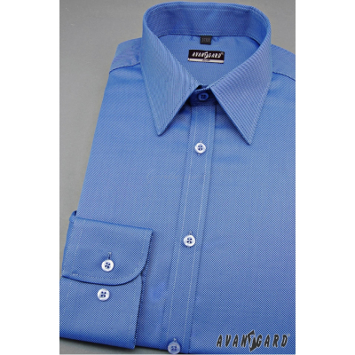 Мъжка риза Slim Fit Синя