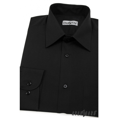 KLASIC риза с дълъг ръкав V23-черна