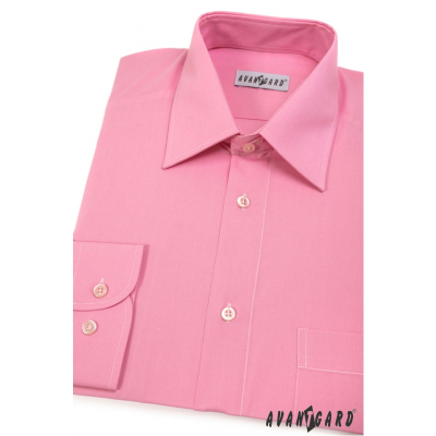 Мъжка риза KLASIC с дълъг ръкав Розова