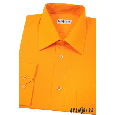Мъжка светло оранжева риза