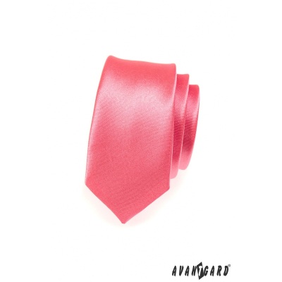 Тясна вратовръзка коралов розов цвят