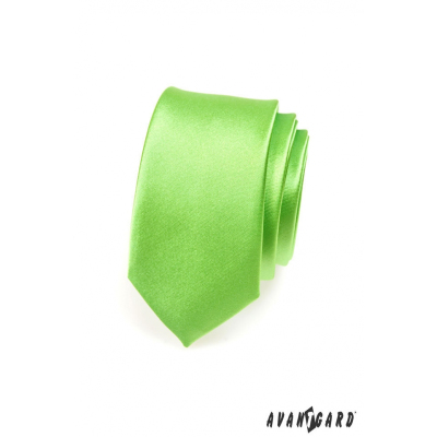 Тясна вратовръзка Зелена висок гланц