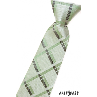 Бебешка зелена вратовръзка на райета