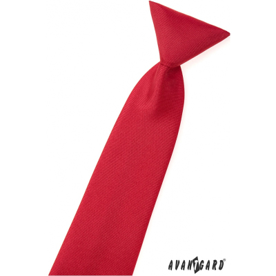 Матово червена момчешка вратовръзка