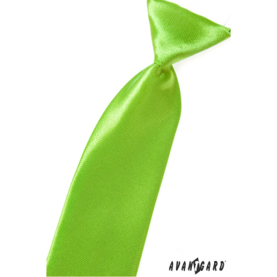 Бебешка вратовръзка ярко зелен гланц
