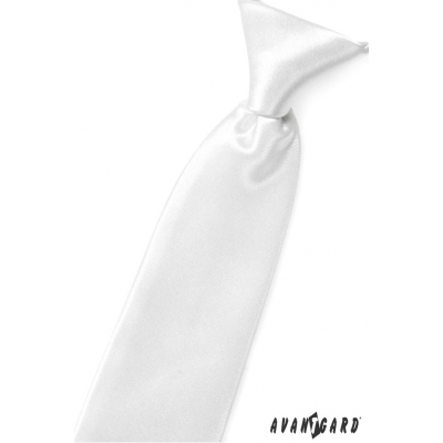 Бебешка вратовръзка бял гланц