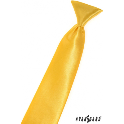 Отличителна жълта момчешка вратовръзка