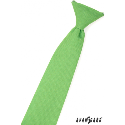 Зелена тревна вратовръзка за момче
