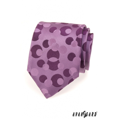 Мъжка лилава вратовръзка с мехурчета