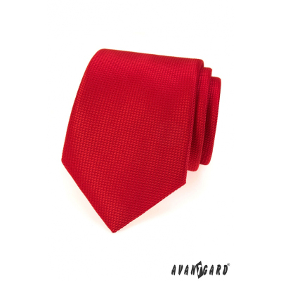 Червена мъжка вратовръзка със структура