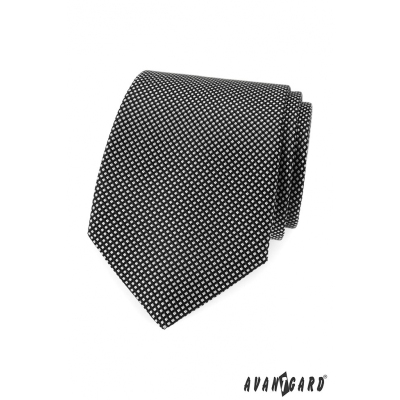 Черно-бяла мъжка вратовръзка Avantgard