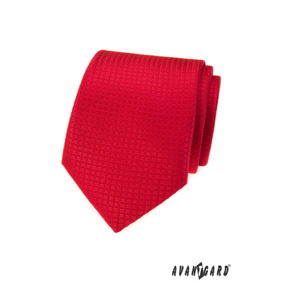 Червена вратовръзка със структура