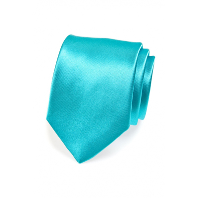 Класическа едноцветна тюркоазена мъжка вратовръзка