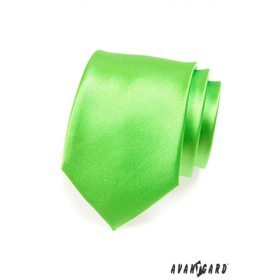 Мъжка вратовръзка, средно зелен гланц