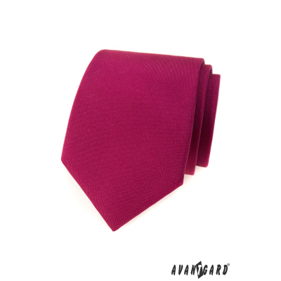 Мъжка вратовръзка в матов цвят бордо