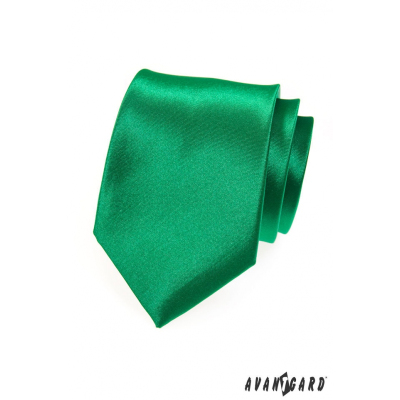 Отличителна едноцветна зелена вратовръзка