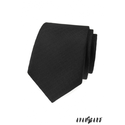 Черна структурирана вратовръзка Avantgard
