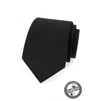 Черна памучна вратовръзка