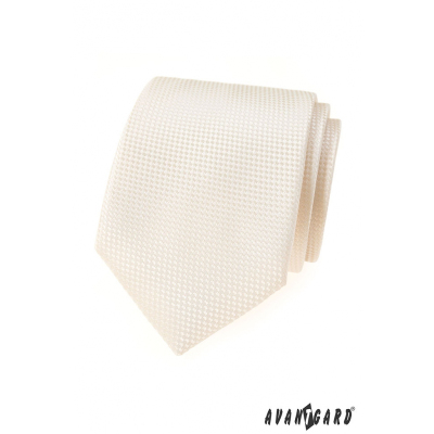 Кремаво структурирана вратовръзка Avantgard Lux