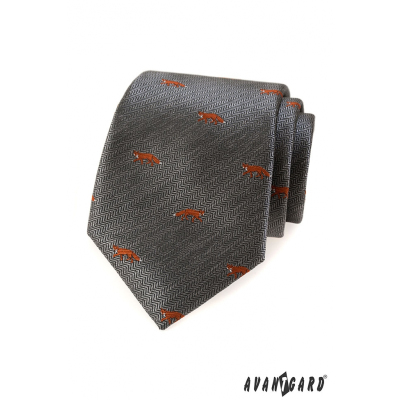 Сива вратовръзка, оранжева лисица