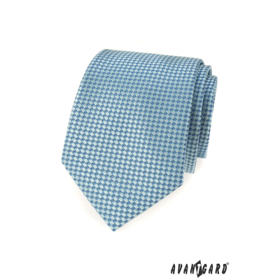 Тюркоазена вратовръзка със син десен