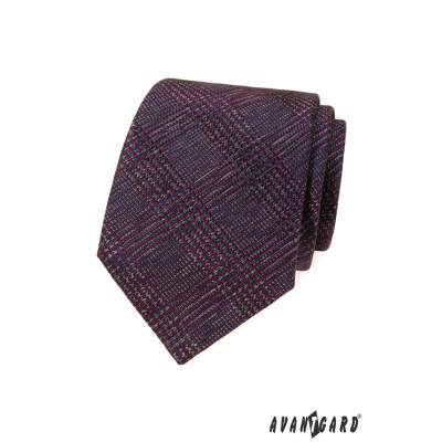 Мъжка вратовръзка с бургундски десен