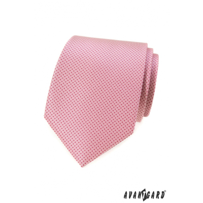 Розова вратовръзка на малки точки