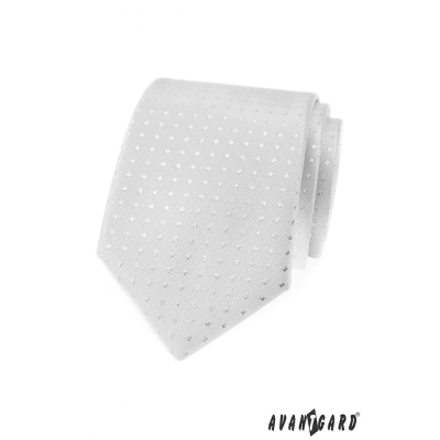 Сребърна вратовръзка с квадратчета