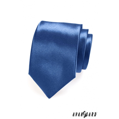 Блестяща кралска вратовръзка синя