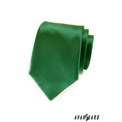 Зелена едноцветна вратовръзка Avantgard