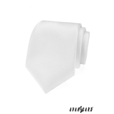 Бяла празнична вратовръзка със структурирана