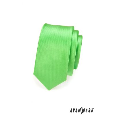 Тесен вратовръзка зелен гланц