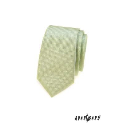 Зелена тясна вратовръзка, плетена структура