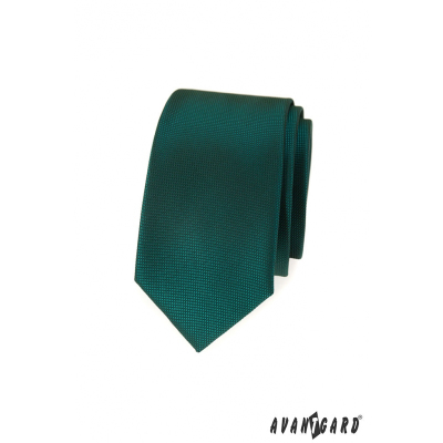 Тъмнозелена тясна вратовръзка