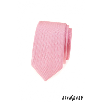 Розова структурирана тясна вратовръзка