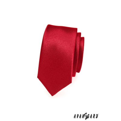 Гладка едноцветна червена вратовръзка