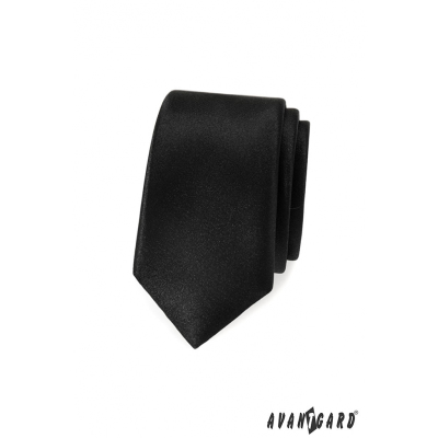 Тясна черна мъжка вратовръзка Avantgard