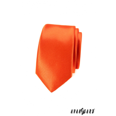 Вратовръзка тясна отличителен оранжев цвят