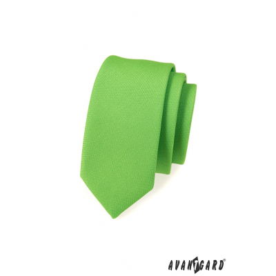 Тесен вратовръзка зелен мат