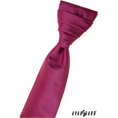 Сватбена френска вратовръзка фуксия деликатен модел