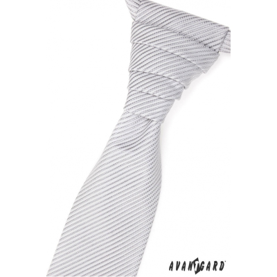Сватбена вратовръзка с мека лъскава ивица