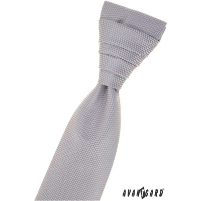 Сива структурирана френска вратовръзка