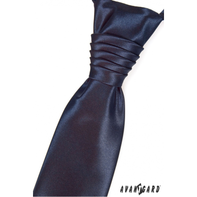 Френска вратовръзка Тъмно синя