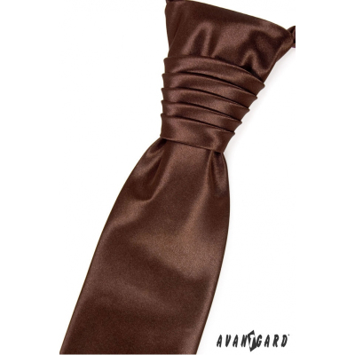 Шоколадово кафява сватбена вратовръзка