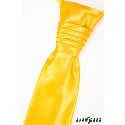 Отличителна сватбена вратовръзка в жълто