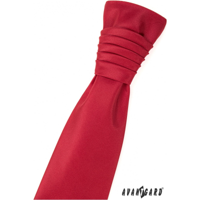 Червена матова сватбена вратовръзка