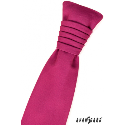 Френска сватбена вратовръзка в цвят фуксия