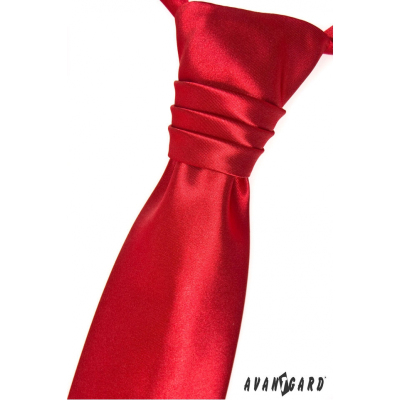 Червена френска вратовръзка за момче