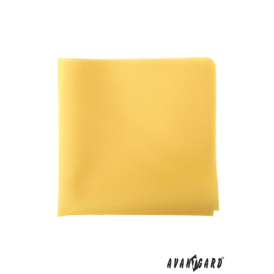Жълта мъжка кърпичка с цвят горчица