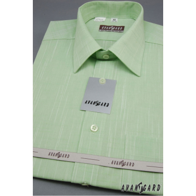Зелена мъжка риза с къс ръкав Kiwi